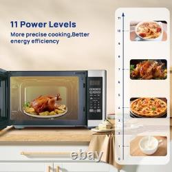 1100W 42L Large Capacity Microwave oven with Grill Easy Clean Grey Cavity