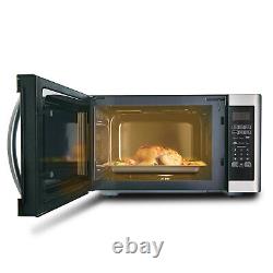 1100W 42L Large Capacity Microwave oven with Grill Easy Clean Grey Cavity