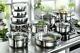 #1 Satin Stripes Home Cookware Set Saucepan Set Pots And Pans Induction 20 Piece