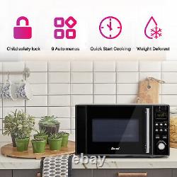 20L 3-in-1 Small Microwave Oven Digital Countertop Griller Convection Black