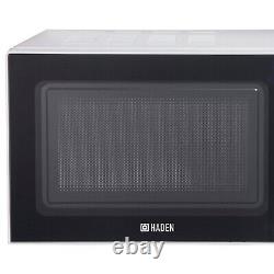 20L 700W White Countertop Freestanding Microwave Defrost Function 6 Power Levels