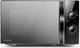 20l Black Silver Mirror Microwave Oven, 700w Manual Solo Compact Countertop Micro