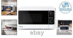 20L Compact Microwave Oven with 800W Power, 5 Settings & Easy Clean White