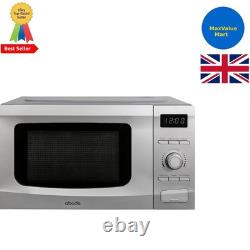 20L Compact Silver Microwave 700W Power, 8 Auto Menus & Defrost Function