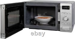20L Compact Silver Microwave 700W Power, 8 Auto Menus & Defrost Function