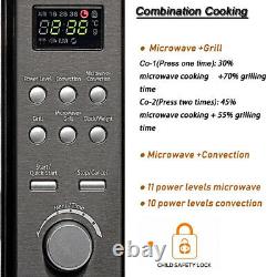 20L Digital Microwave Oven Grill Convection Combination 800W Stainless Steel