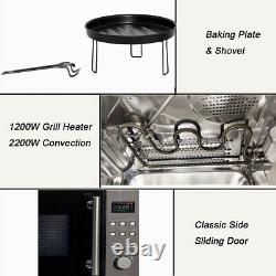 20L Digital Microwave Oven Grill Convection Combination 800W Stainless Steel