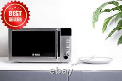 20L Digital Stainless Steel Microwave, 800W, 5 Power Levels, Auto Defrost