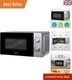 20l Manual Microwave Silver 700w With 5 Power Levels & Timer, Button & Dial C