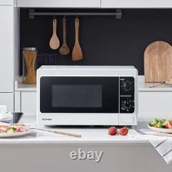 20 Liter 800W Manual Control Solo Small Microwave, Compact with 5 Power Levels
