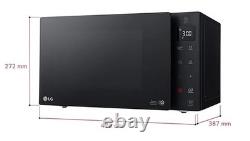 25L 1000W NeoChefT Microwave Oven with Grill and Touch Control Panel, Black