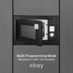 25L Integrated Built-in Microwave Oven 900W with Grill 5 Power levels Easy Clean
