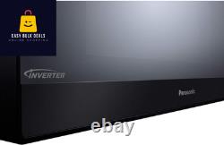 32L 1000W Microwave Oven Black Stainless Steel Large Capacity Timer Defrost