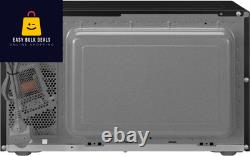 32L 1000W Microwave Oven Black Stainless Steel Large Capacity Timer Defrost