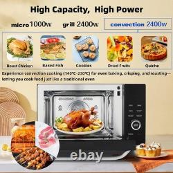 34L Microwave Oven 1000W Touch control Convection and Grill Easy Clean Black