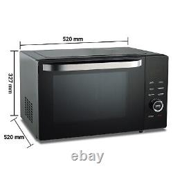 34L Microwave Oven Countertop Pull Open Door Convection Grill Defrost Function