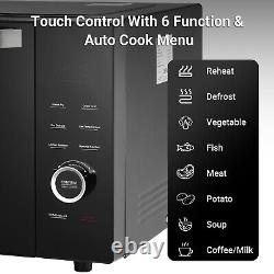 34L Microwave Oven Countertop Pull Open Door Convection Grill Defrost Function