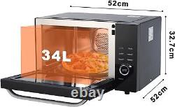 34L Pull Open Door Microwave Oven Convection and Grill Stainless Steel On Sale