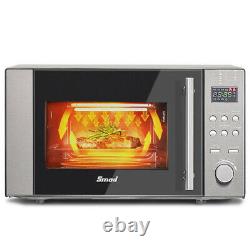 3 In 1 Combination Microwave Oven Stainless Steel Convection Oven Grill 800W 20L