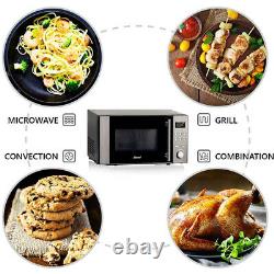 3 In 1 Combination Microwave Oven Stainless Steel Convection Oven Grill 800W 20L