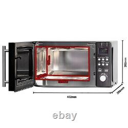 3 In 1 Combination Microwave Oven Stainless Steel Convection Oven Grill 800W 20L