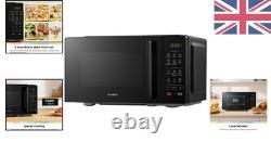 700W 20L Black Countertop Microwave 11 Power Levels Auto Defrost Digital Control
