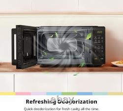 700W 20L Black Countertop Microwave 11 Power Levels Auto Defrost Digital Control 700W 20L Black Countertop Microwave 11 Power Levels Auto Defrost Digital Control