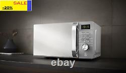 700W Grey Symphony LED Digital Microwave, 20L Capacity, 5 Microwave Power Levels