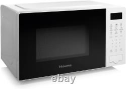 700W White 20L Digital Microwave Oven with Auto Cook & Defrost Features