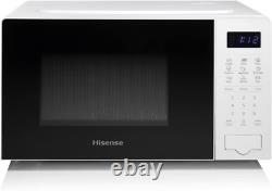 700W White 20L Digital Microwave Oven with Auto Cook & Defrost Features