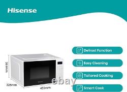 700W White 20L Digital Microwave Oven with Auto Cook & Defrost Features