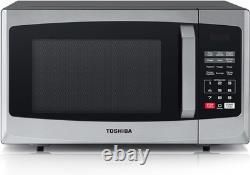 800W 23L Microwave Oven with Digital Display, Auto Defrost, One-Touch Express Co