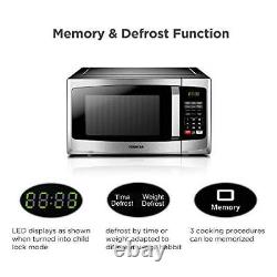 800w 23L Microwave Oven with Digital Display, Auto Defrost, One-Touch