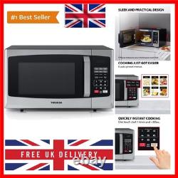 800w 23L Microwave Oven with Digital Display, Auto Defrost, One-Touch Express