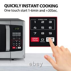 800w 23L Microwave Oven with Digital Display Auto Defrost One Touch Express Cook