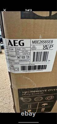 AEG Built In Microwave 26 Litres, Black 900w Serial Number-20600023- Brand New
