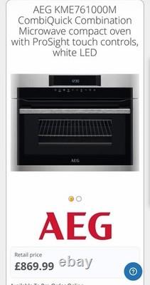 AEG CombiQuick KME565060M Built-in Combination Microwave
