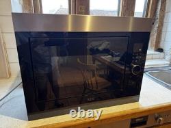 AEG Integrated Microwave Oven 26L Black Glass, Stainless Steel