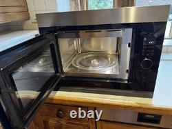 AEG Integrated Microwave Oven 26L Black Glass, Stainless Steel