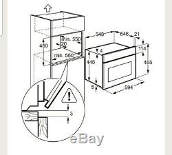 AEG KM8403101M Built In Combi Microwave oven STAINLESS STEEL new RRP £699