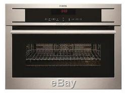AEG KM8403101M Built in Combination 1000W Microwave Oven Grill Stainless Steel
