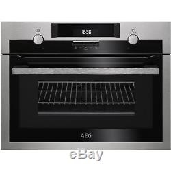 AEG KME561000M Combiquick Compact Built-in Oven Microwave Stainless Steel