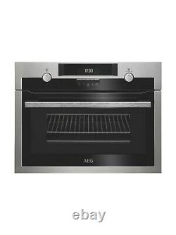 AEG KME561000M Compact Built-In Oven with Microwave Stainless Steel Grade A