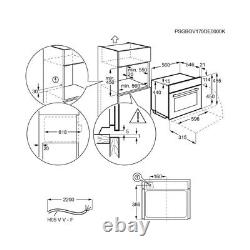 AEG KMK565000M 43L 1000W Built-In Microwave Oven Stainless Steel NEW