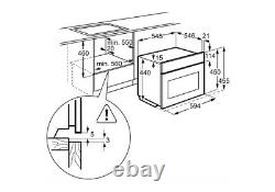 AEG KMK761000M Combi Microwave Oven Built In with Grill Stainless Steel HW175354