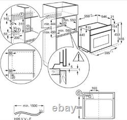 AEG KMK768080B Microwave Oven Compact Combination Built In Black GRADE A