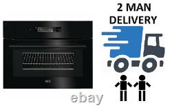 AEG KMK868000B 45cm Connected Black Combination Microwave Oven + 2 Year Warranty