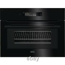 AEG KMK868000B 45cm Connected Black Combination Microwave Oven + 2 Year Warranty