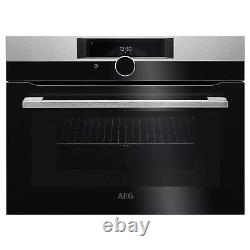 AEG KMK968000M Built In Compact Combi Microwave Oven, RRP £1199