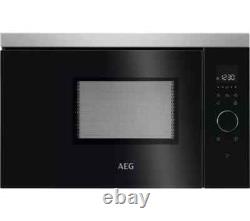 AEG MBB1756SEM 17L 800W Built In Wall Unit Microwave In Black/Stainless Steel